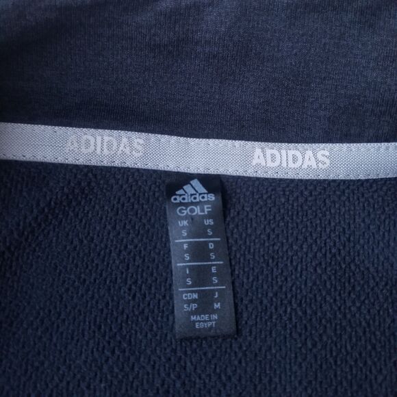 Adidas Golf Quarter Zip Sweatshirt Men's S Dark Grey Sports Performance - Picture 4 of 9